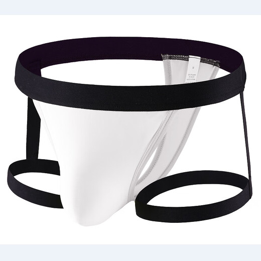 Bagged new genuine quick-drying men's butt lift thong personalized fashionable low-waist underwear breathable polyester underwear black S 90-110Jin Jin equals 0.5 kg