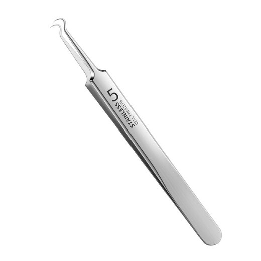 Yalikang acne needle blackhead needle stainless steel acne clip ultra-sharp cell clip blackhead clip beauty salon removal 1 piece No. 5 3 piece set straight hook oblique J039+J040+J041)+plastic box