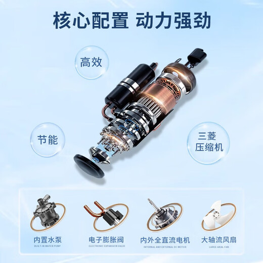 Haier central air conditioning 5 HP ceiling machine one to one five HP ceiling machine first class energy efficiency 3p full DC frequency conversion energy saving shop front office bare machine free of labor costs 5 HP first class energy efficiency ceiling