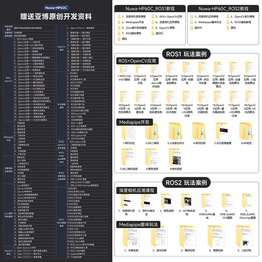 YahBoom 3D vision binocular camera ROS2 robot Ansijiang Nuwa-HP60C depth camera smart car