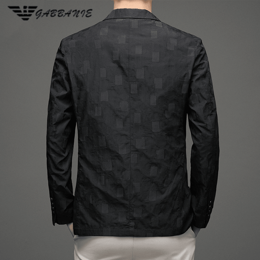 FALAMONE Autumn Thin Armani Casual Suit Men's New Casual Men's Single Jacket Small Suit Blue M 170