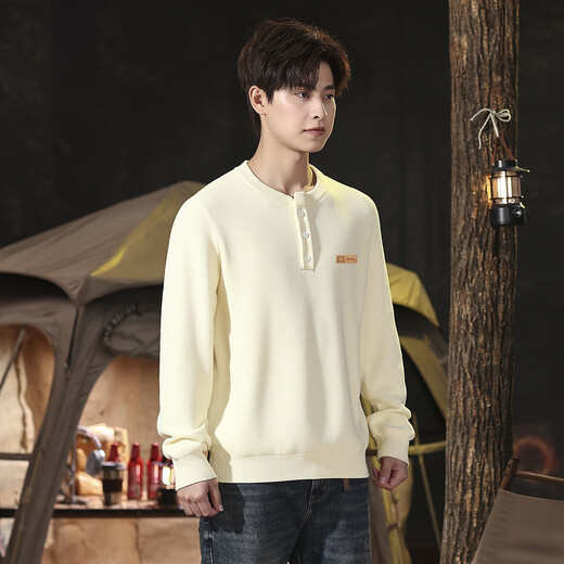 Jeep (JEEP) American retro Henry collar sweater for men 20 autumn long-sleeved knitted bottoming shirt men's sweater jacket for men Xiaobai Xing M