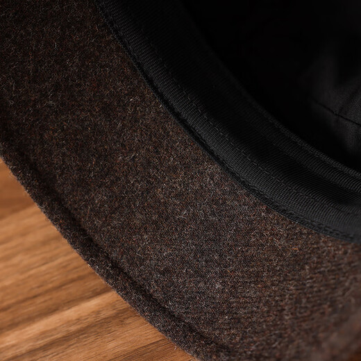 PTAH wool blended beret, versatile retro wool wool, warm temperament, Japanese autumn and winter hat, British painter hat, golden sand color