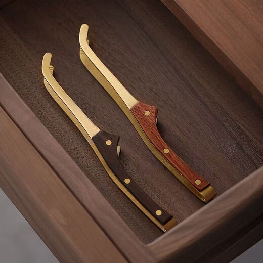 Meikejie pure brass tea clip, cup clip, tea tweezers, tea set accessories, copper tea making tools, cup washing tea clip, thickened non-slip tea clip, plain short clip