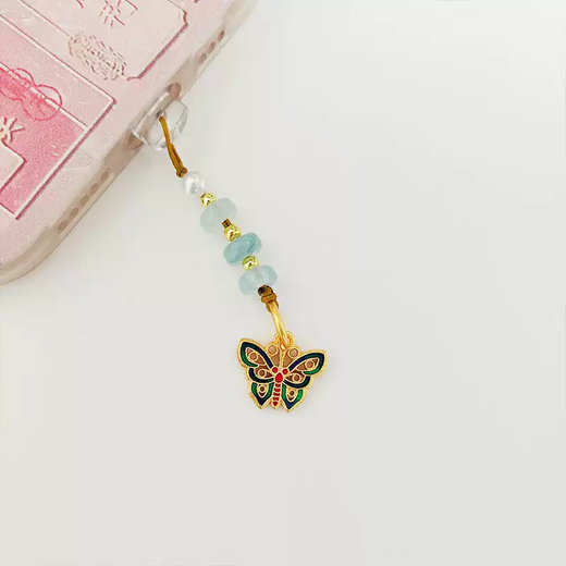 The shopkeeper’s mobile phone dust-proof plug typec universal national style God of Wealth sand gold pendant charging port pendant Huawei apple plug pendant gold abacus typec Huawei Xiaomi and other apples 1516