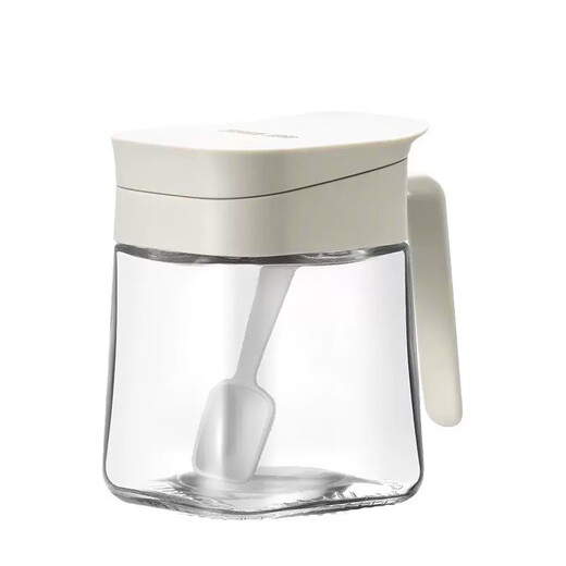 Mengting (MENGTING) seasoning box seasoning bottle 2-piece set glass seasoning bottle seasoning jar seasoning jar set salt shaker storage jar seasoning box