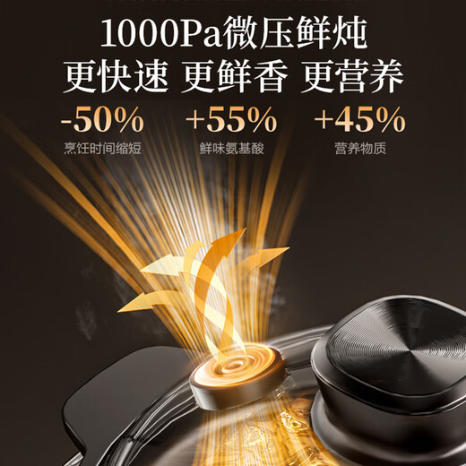 SUPOR electric stew pot, electric stew pot, soup pot, stew pot, porridge pot, special for baby porridge, electric cooker 5L micro-pressure incandescent pottery TG50YC878