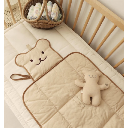 South Korea's Smiling Bear Baby Diaper Pad, Convenient and Multifunctional Waterproof and Leak-proof Diaper Bag Foldable Rabbit Convenient Diaper Pad 50x70cm