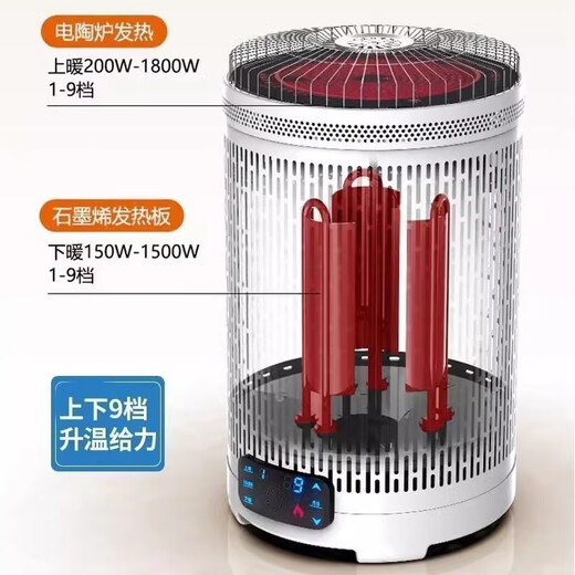 Xiaomi Buyi five-sided multi-functional birdcage grill household indoor electric heater electric oven artifact 360 graphene heater + upgraded rolled steel discount 4 limited time special offer