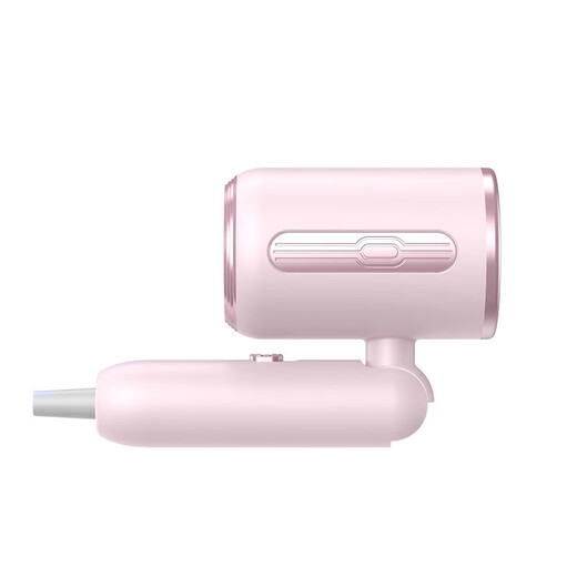 Foldable high-speed and large-power hair dryer for home use with blue light that does not hurt hair. Dormitory use for students with hot and cold air appliances. Light pink 2400W Collection MAX version. Foldable