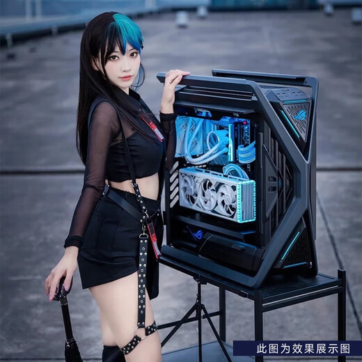 ASUS Genesis ROG family bucket AMD Ryzen R9 9950X3D/RTX5090D graphics card Night God e-sports game desktop assembly computer host complete machine DIY assembly machine 9950X3D+RTX5080丨Configuration four hosts