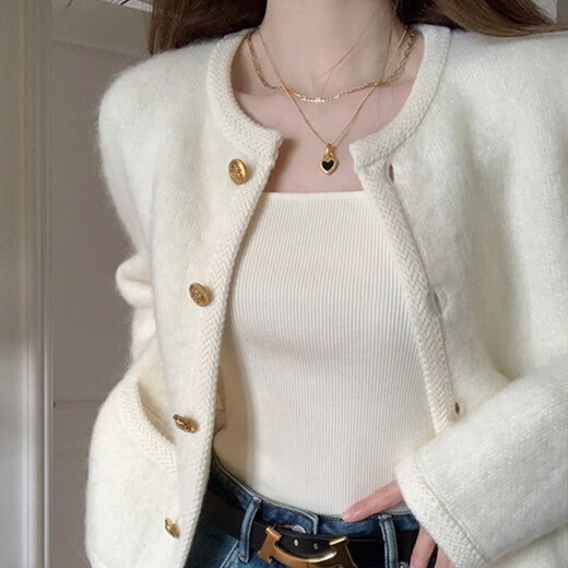 Langsha Xiaoxiang style jacket women's autumn and winter new style 2025 small short cardigan jacket high-end foreign style tops for women