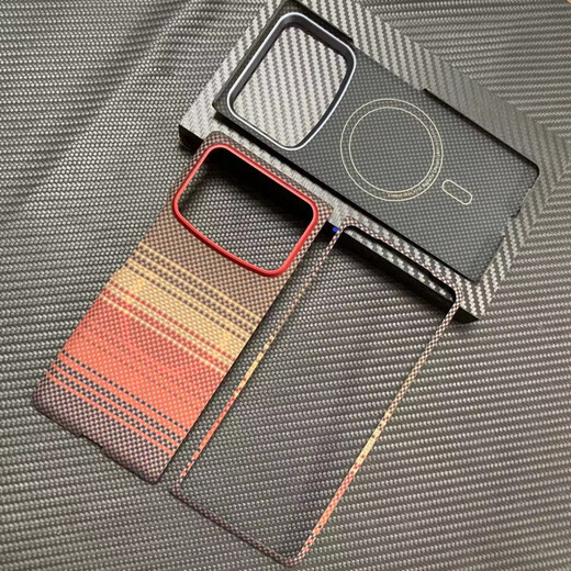 Xiaomi (MI) original quality Kevlar suitable thin folding screen mobile phone case magnetic style coarse grain 1500D crater single back cover Xiaomi MIX Fold4