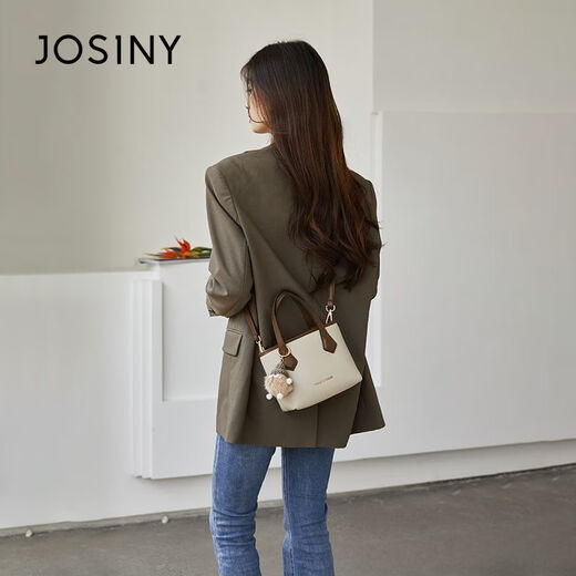 JOSINY high-end light luxury popular bucket bag new versatile fashion shoulder crossbody bag handheld small bag women's bag black