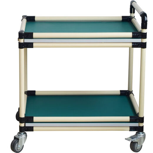 Runhuanian anti-static turnover vehicle material rack workshop mobile wire bar tool cart multi-layer lean tube workbench small trolley 1000*600*1000*3 layers long