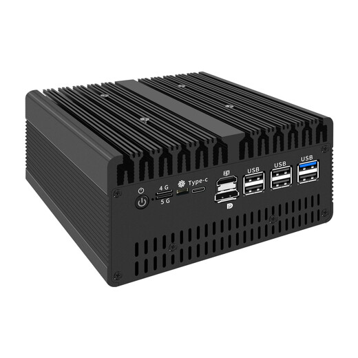 倍控 ultra 7 155H软路由14代多网卡工控机 万兆光口扩展 16核心 4G 5G模块 nas主机电脑虚拟机 H15机箱6网卡2.5G U7-155H 8G内存256G固态