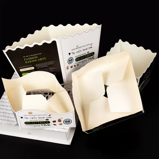 Yusenyi square bread packaging bag, carrot meal bag, butter steak bag, paper tray, sliced packaging, 100 sets of pastry boxes, 100 pieces, 100 sets of black and white pastoral strip trays, dimensions as shown in the picture