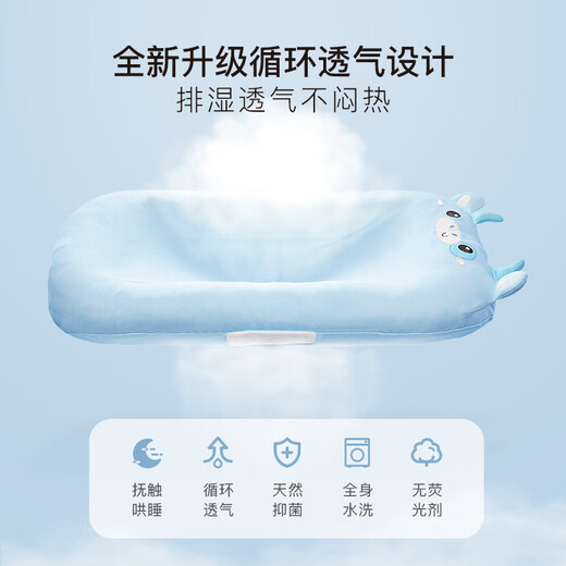 Budou mother crib bed-in-bed newborn anti-jump baby sleeping artifact bionic uterus portable anti-pressure soothing bed Rabir Xiaohu (Class A pure cotton removable and washable) suitable for 0-3 months