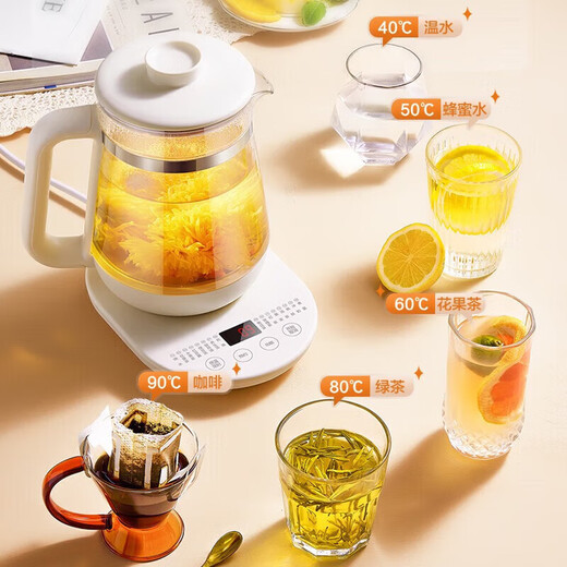 SUCPOYE health kettle kettle multi-functional thickened kettle household small office all-glass electric kettle new tea kettle constant temperature kettle flower tea kettle tea kettle upgraded 316 stainless steel with filter 1.5L