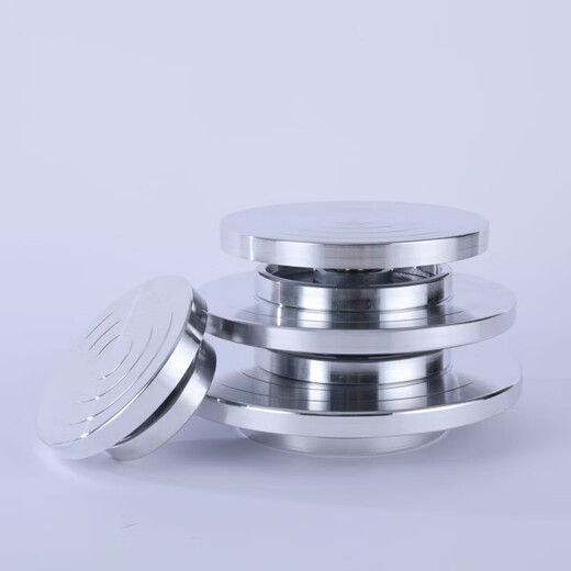 Ye Yu Ceramics Turntable Bonsai Rotating Workbench 360 Degree Decorated Cake Model Making Double-sided Manual Turntable Succulent Upgraded Thickening 15cm (Bottom Diameter 11cm)