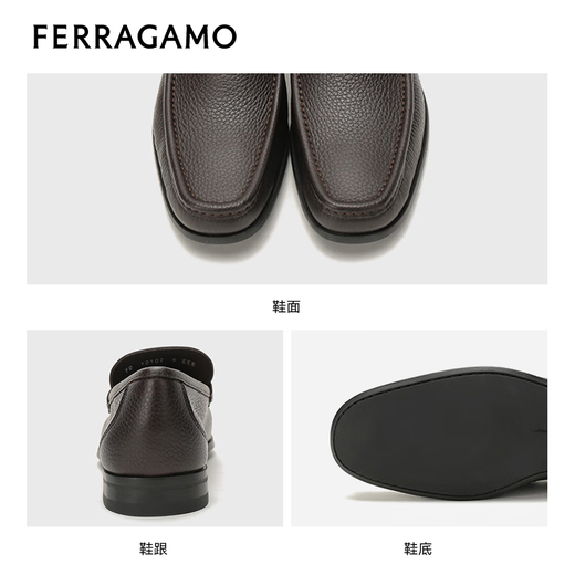 Ferragamo autumn and winter new Gancini handmade business casual men's leather shoes 642847 3E