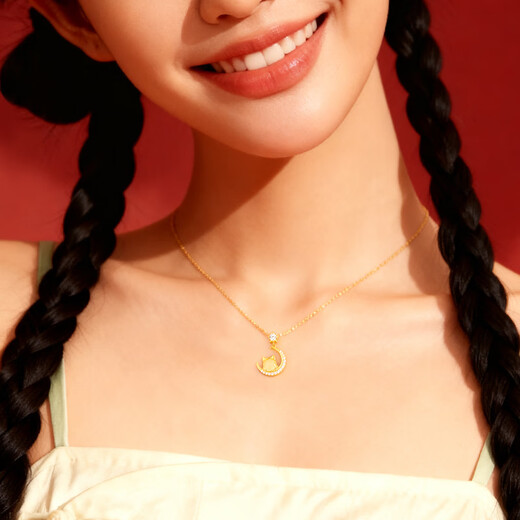 GLTEN Year of the Horse, Silver Necklace, Hetian Jade Pendant, Japanese Life Year Gift for Girls, Light Luxury Niche Gift for Girlfriend and Wife