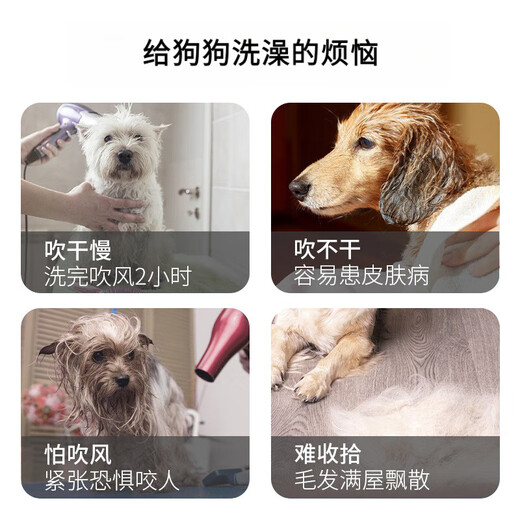 Spring Koi and Autumn Carp Pet Drying Bag Dog Golden Retriever Bathing Medium and Large Dog Household Fully Automatic Hair Drying Box Artifact Hair Dryer S Size Length 60cm Weight 5-10 Jin Jin equals 0.5 kg