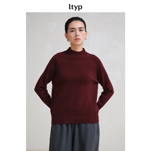 Journey original ltyp 100% wool seamless one-piece sweater round neck/half turtleneck/turtleneck bottoming sweater for women Wangyueka-turtleneck S