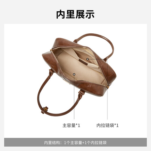 15MINS bowling bag 2025 new high-end niche cross-body handbag high-end big brand girl bag birthday gift