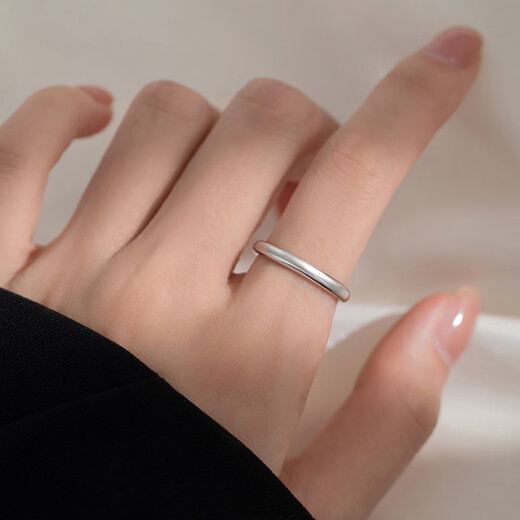 DTOTO A natural pair S999 pure silver simple sand surface couple ring plain ring sterling silver ring Valentine's Day gift for Chinese Valentine's Day A perfect pair/men's ring/frosted style