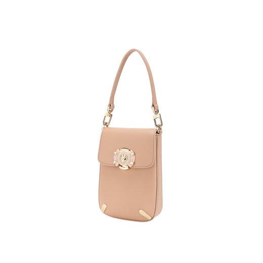 SATCHI Women's Seasonal New Exquisite One-shoulder Crossbody Fashion Annie Handbag Designer Haute Couture Holiday Gift Apricot One Size (F)