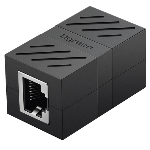 绿联网线对接头转接头 千兆屏蔽网络延长器连接线 RJ45网口直通头水晶头模块适用6/7类网线单个 20390