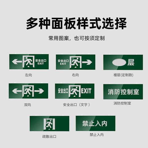 Minggu 25-year new national standard safety exit sign fire emergency sign evacuation lighting double-sided