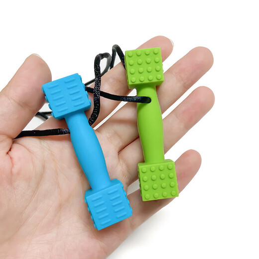 Baby chewing gum food grade children's oral comfort chewing molar stick orthodontic silicone teether anti-falling and biteable red 1 piece