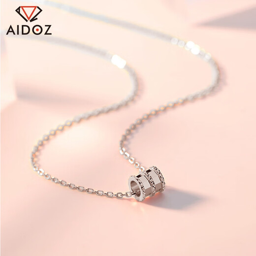 Aido Diamond pt950 platinum small waist necklace for your girlfriend platinum set necklace medium version weighs 3.7-3.9 grams