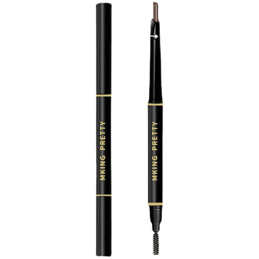 YAMASAKI (manufactured by YAMASAKI) makes beautiful eyebrow pencils that are waterproof, long-lasting, non-fading, easy to color, non-fading, and natural for beginners 02# light coffee + 04# gray (package) 2 pieces 1 piece