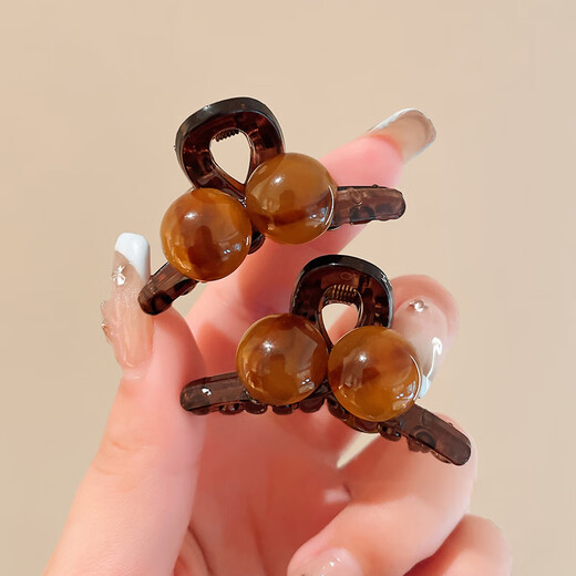 Banzheni grab clip hairpin women's simple large shark clip high-end half-tied hair headdress Maillard style hairpin on the back of the head