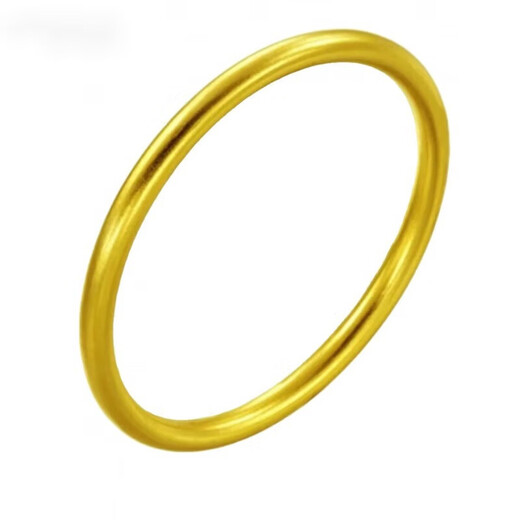 Liuwan au999 gold gold ancient gold inheritance bracelet gold-clad silver solid wedding jewelry that does not shed pigment ring bracelet 55# ring mouth