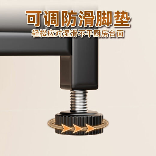 Kitchen cupboard bowl rack drain rack tableware countertop large capacity household multi-functional small storage dish storage rack cupboard three layers black + full set of accessories