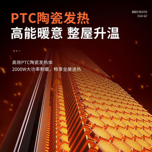 Xiaomi Guoba Winter Heater Household Small Electric Heater Silent Power Saving Royal Family Small Baking Stove Export to Domestic Sales Anti-fall-Mechanical Model PTC Ceramic Heating 3-speed Air Supply