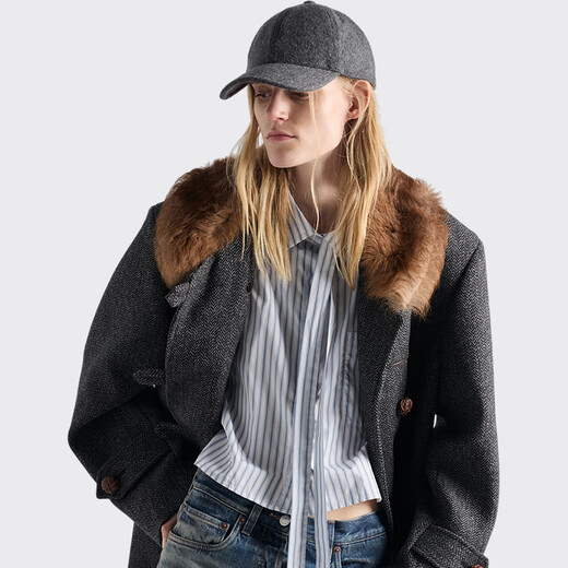 PRADA/Prada gift women's baseball cap slate gray S