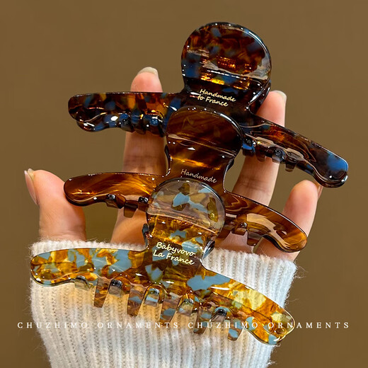 NIANFIN Korean temperament acetic acid hairpin back head grabber large hair grab high-end shark clip medium hairpin hair accessories for women