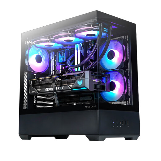 ASUS ROG 24-issue interest-free TUF family bucket I7 14700KF/5060TI/5070TI/5080TUF ammunition depot assembly computer e-sports game console DIY complete machine Configuration three 14700KF丨5060TI