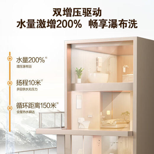 Vanward cardamom 16LS6 20% national subsidy gas water heater 16 liters of natural gas double supercharging zero cold water household super first-class energy efficiency double servo constant temperature small volume 16L - powerful supercharging 200% - hot selling in the zero cold water industry