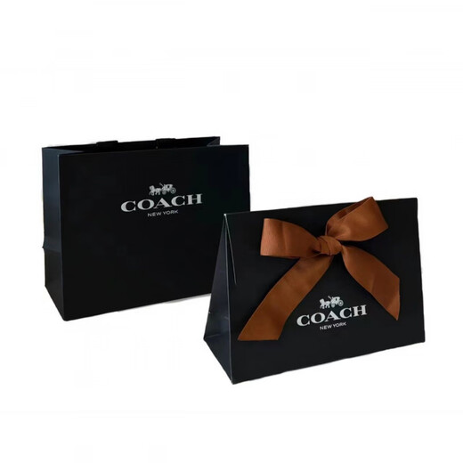 COACH Scarf Carriage Logo Large Velvet Scarf Women's Gray Black Default Packaging