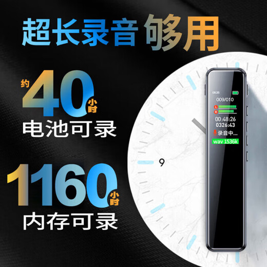 Xulin Germany recording pen for students to carry with them in class, with high-definition noise reduction, special learning recording and playback, automatic conversion to text, meeting minutes, large capacity battery, ultra-long standby, super flagship version, twenty levels of noise reduction + color screen + larger battery, 256G, free lanyard + AI to text card