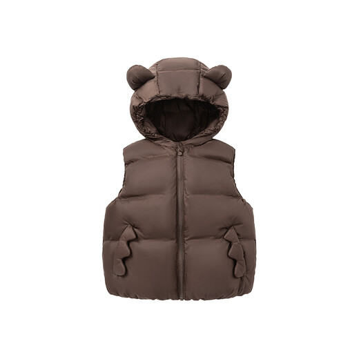 Minibala three-proof down vest for boys and girls, baby warm baby vest 2025 winter