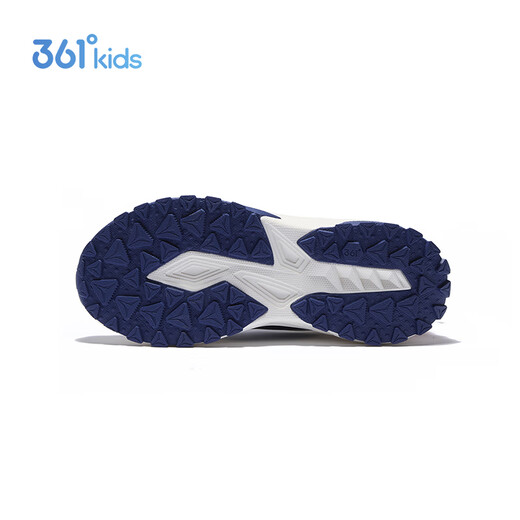 361 Children's cotton shoes 25 winter, men's and women's, middle and older children's grip, wear-resistant, light outdoor velvet warm sports running shoes, blue 38