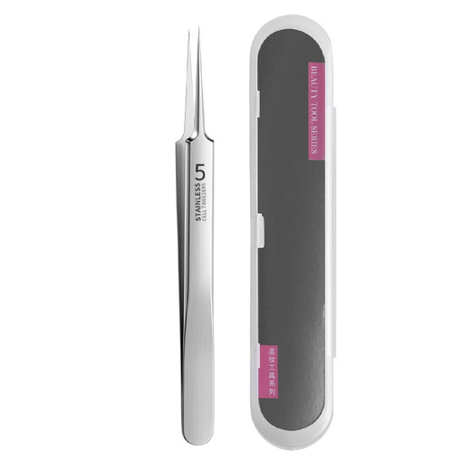 Yalikang acne needle blackhead needle stainless steel acne clip ultra-sharp cell clip blackhead clip beauty salon removal 1 piece No. 5 3 piece set straight hook oblique J039+J040+J041)+plastic box