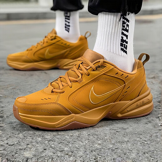 NIKE Men's Shoes Retro Dad Shoes 2026 New Spring Warmth Increased Casual Shoes Air Cushion Cushioning Wear-Resistant Training Shoes Wheat Brown-700 Thickened and Warm 43 Shoe Inner Length 27.5cm